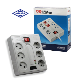 محافظ 6 راهی لوازم صوتی تصویری ارت دار دیجیتال پارت الکتریک