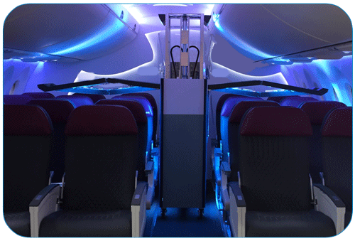 لامپ یو وی سی در هواپیما