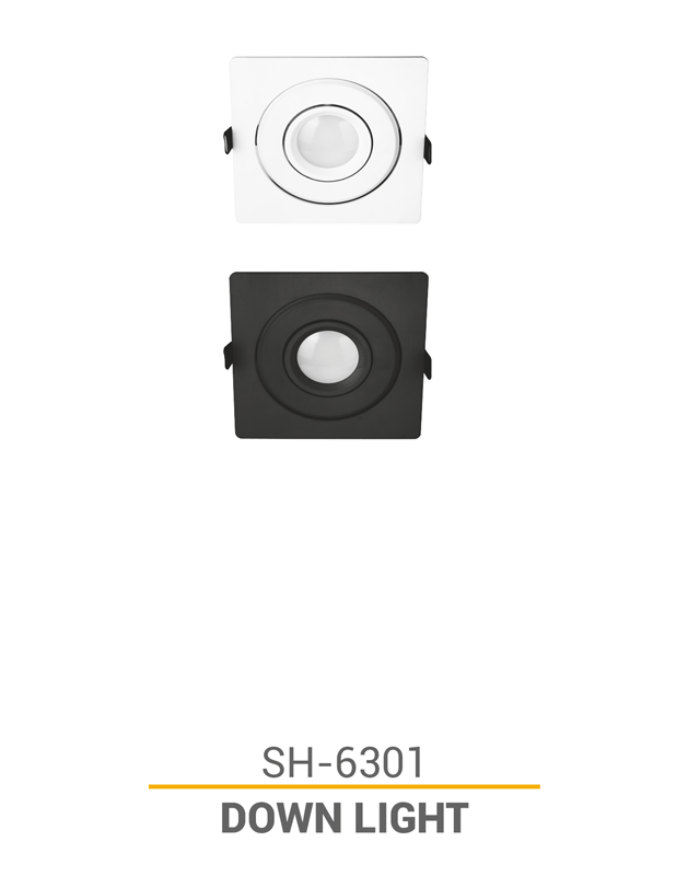 قاب هالوژن تکی مدل SH-6301 شعاع