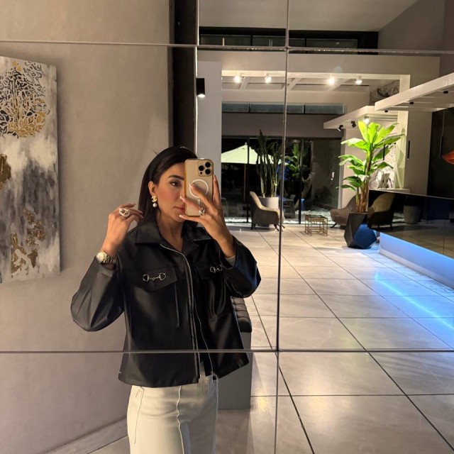 کت چرم تمشک