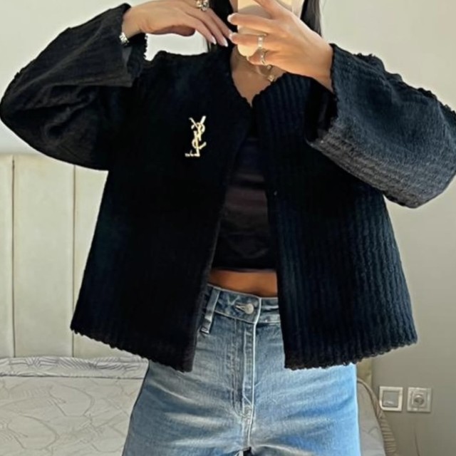 پالتو مشکی ysl