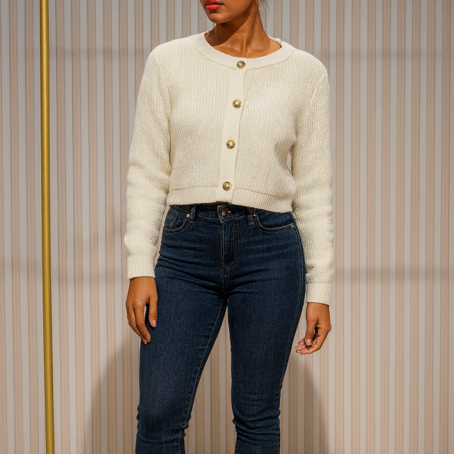 بافت دکمه یقه گرد