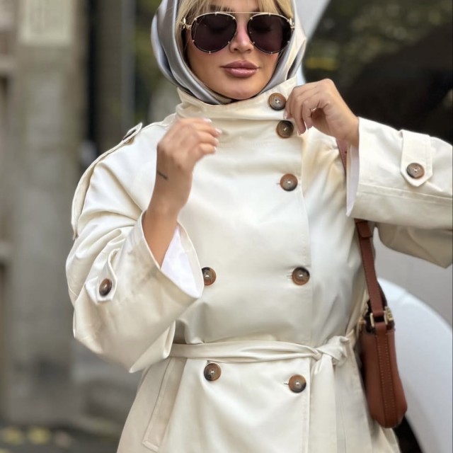 ترنچ کت برشکا آستردار