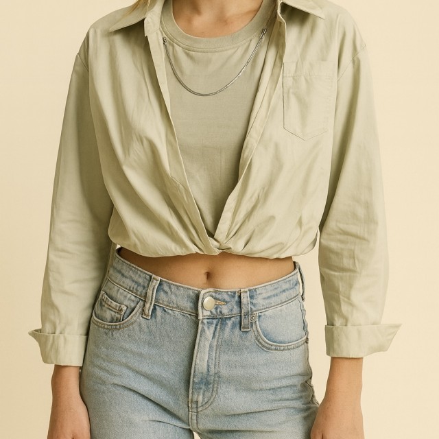 شومیز زیر و رو زنجیردار