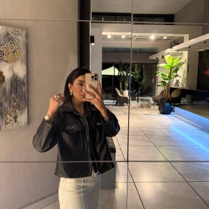 کت چرم تمشک