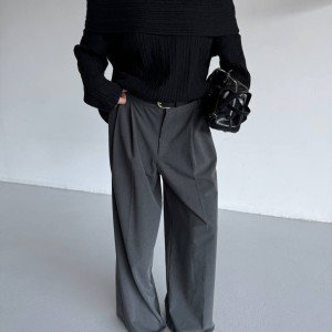 شلوار پارچه ای طوسی