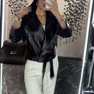 کت چرم موکا