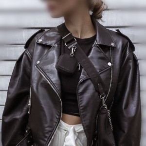 کت چرم موکا