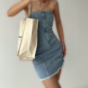 پیراهن جین دکلته