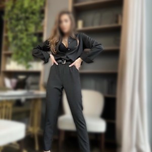 سرهمی مشکی کمردار