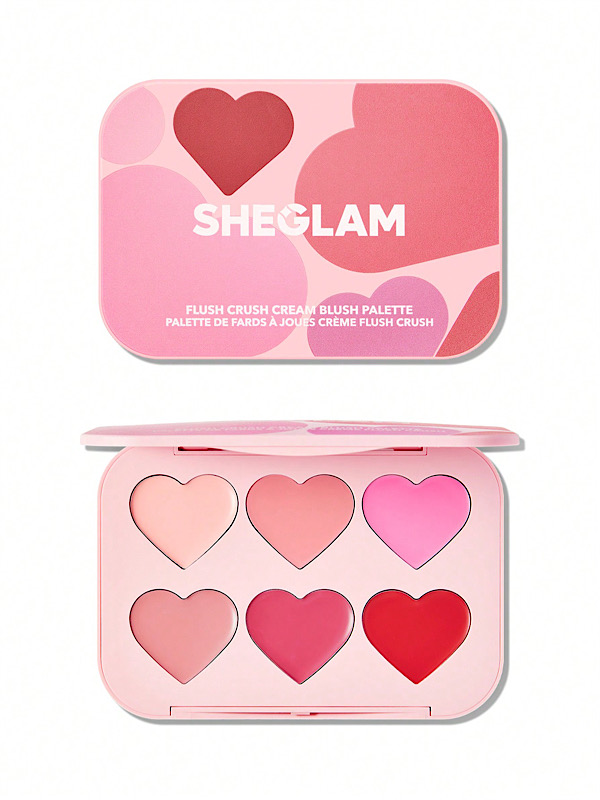 پالت رژگونه کرمی Flush Crush مدل Blushing Bouquet شیگلم SHEGLAM