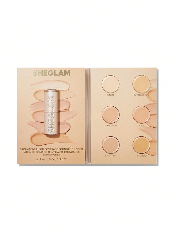 کرم پودر استیکی با پوشش بالا Skin Magnet - رنگ Light شیگلم SHEGLAM