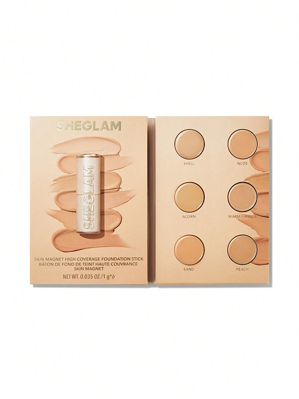 کرم پودر استیکی با پوشش بالا Skin Magnet - رنگ Light Medium شیگلم SHEGLAM