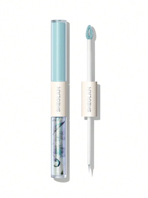 سایه چشم مایع دو سر Silk & Sparkle - رنگ Sky شیگلم SHEGLAM