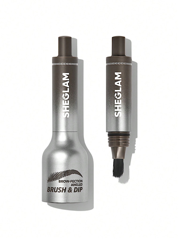 براش زاویه‌دار و ژل ابرو BROW-FECTION  رنگ Truffle شیگلم SHEGLAM