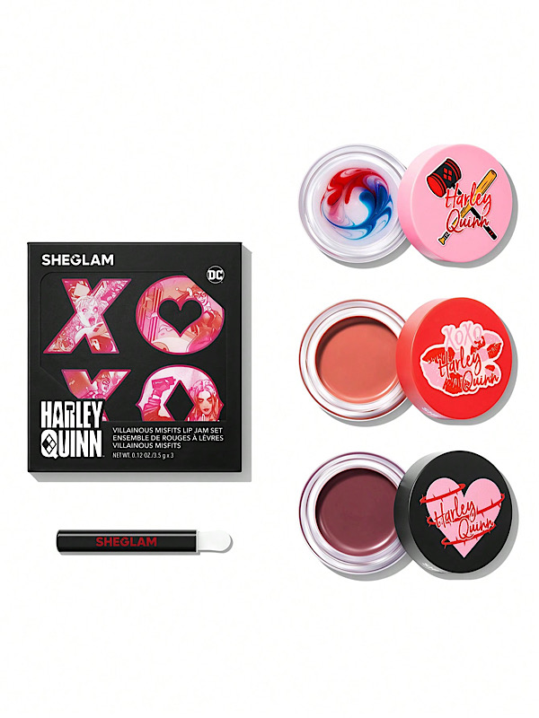 ست رژ لب هارلی کوئین Harley Quinn X SHEGLAM مدل Villainous Misfits شیگلم