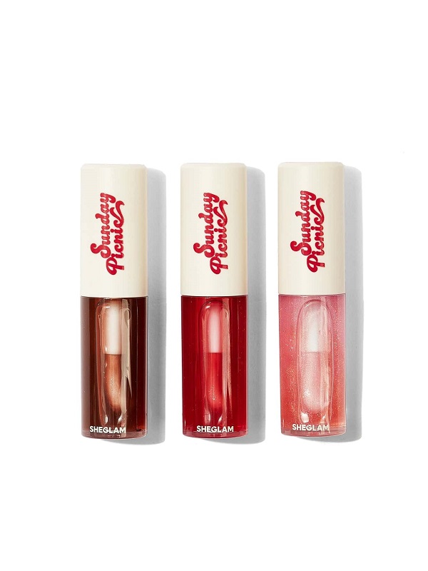 ست روغن لب SUNDAY PICNIC LAYER CAKE LIP OIL SET شیگلم SHEGLAM