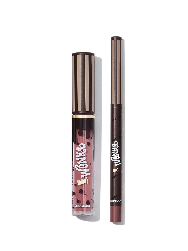 برق لب WILLY WONKA COCOA KISS LIP DUO -COOKIES N' MILK شیگلم SHEGLAM