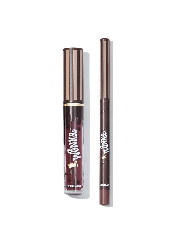 برق لب WILLY WONKA COCOA KISS LIP DUO -HOT FUDGE شیگلم SHEGLAM
