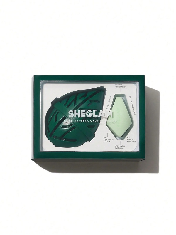 اسفنج چند وجهی MULTI-FACETED MAKEUP SPONGE-GREEN شیگلم SHEGLAM