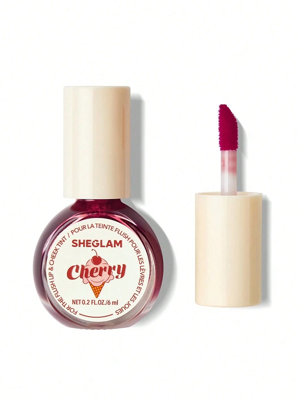 تینت لب و گونه ‏FOR THE FLUSH  رنگ ‏CHERRY ‏PICKED شیگلم SHEGLAM