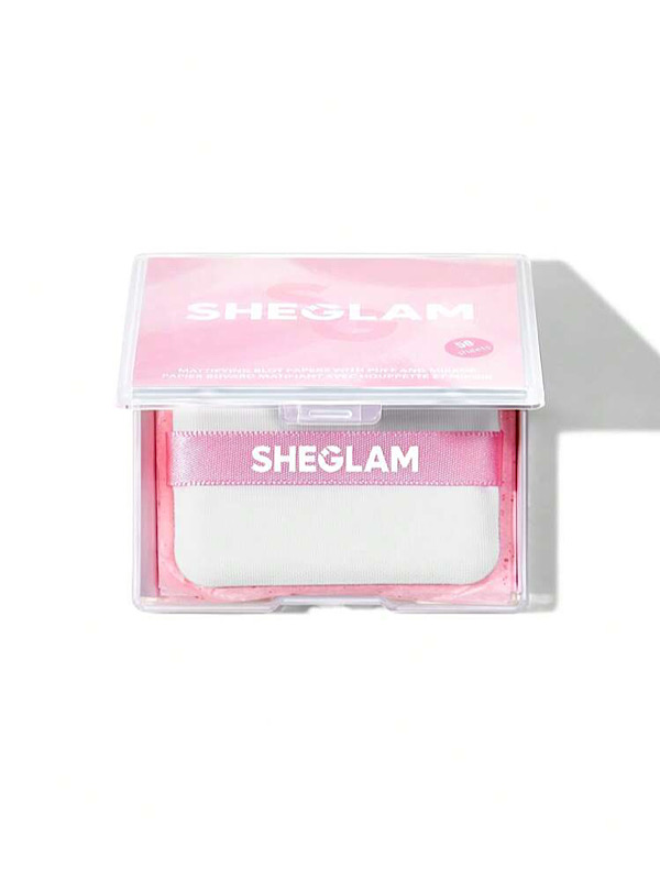 کاغذهای جذب کننده چربی با پف و آینه 50 عددی - ROSE شیگلم SHEGLAM