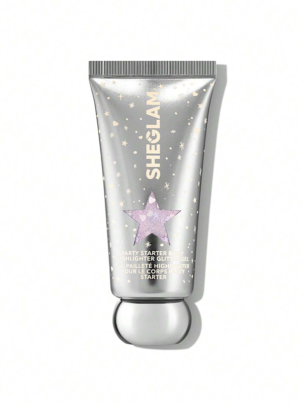 هایلایتر بدن PARTY STARTER با  ژل گلیتر رنگ ‏SOCIAL BUTTERFLY شیگلم SHEGLAM