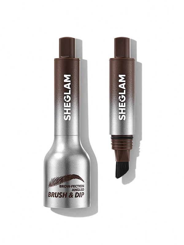 براش زاویه‌دار و ژل ابرو BROW-FECTION  رنگ CHOCOLATE شیگلم SHEGLAM