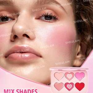 پالت رژگونه کرمی Flush Crush مدل Blushing Bouquet شیگلم SHEGLAM