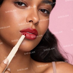 رژ لب و خط لب دوگانه Glam 101 با رنگ شفاف Strawberry Sorbet شیگلم SHEGLAM