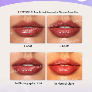 حجم‌ دهنده لب براق Pout-Perfect رنگ Sugar Crystal شیگلم SHEGLAM