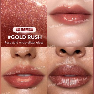 حجم‌ دهنده لب براق Pout-Perfect رنگ Gold Rush شیگلم SHEGLAM