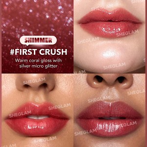 حجم‌ دهنده لب براق Pout-Perfect رنگ First Crush شیگلم SHEGLAM