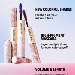 ریمل حجم‌دهنده و بلندکننده All-In-One - ضدآب رنگ  Waterproof Burgundy شیگلم SHEGLAM