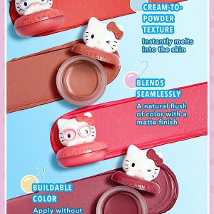 رژگونه کرمی Coastal Charm کالکشن Hello Kitty رنگ Ocean Breeze شیگلم SHEGLAM