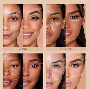 کرم پودر مخصوص پوست  رنگ  Linen شیگلم SHEGLAM COMPLEXION PRO با پوشش مات و ماندگاری طولانی‌