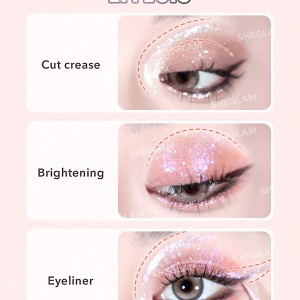 سایه چشم مایع دو سر Silk & Sparkle - رنگ Rose شیگلم SHEGLAM