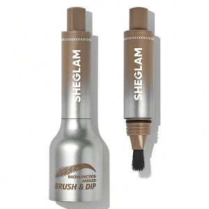 براش زاویه‌دار و ژل ابرو BROW-FECTION  رنگ Ash شیگلم SHEGLAM