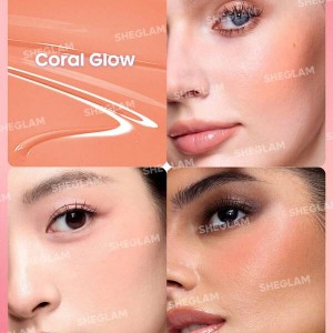 رژ گونه مایع مات  Color Bloom Liquid Blush-Coral Glow شیگلم SHEGLAM
