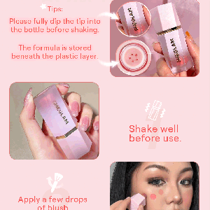 رژ گونه مایع مات  Color Bloom Liquid Blush-Coral Glow شیگلم SHEGLAM