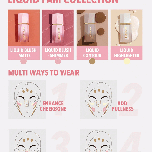رژ گونه مایع مات  Color Bloom Liquid Blush-Coral Glow شیگلم SHEGLAM