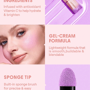 رژ گونه مایع مات  Color Bloom Liquid Blush-Coral Glow شیگلم SHEGLAM