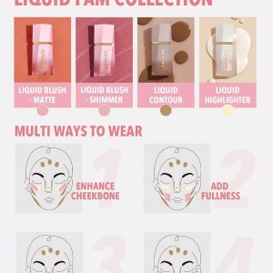 رژ گونه مایع مات  Color Bloom Liquid Blush-Coral Glow شیگلم SHEGLAM