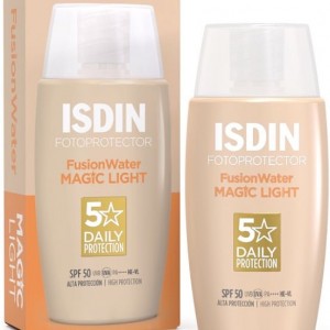 ضد آفتاب ایزدین رنگی مدیوم  فاقد چربی ISDIN Fusion Water Color medium حجم 50 میل -ISDIN