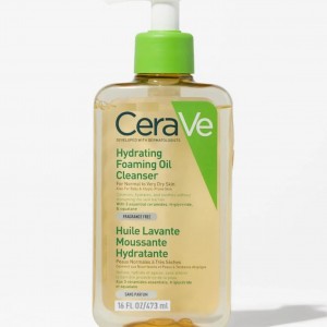 فوم شستشو روغنی آبرسان 473 میل سراوی CeraVe  Hydrating Foaming Oil Cleanser