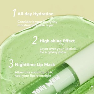 روغن لب JELLY WOW HYDRATING LIP OIL-GREENAPPLE ENVY