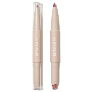 رژ لب و لاینر GLAM 101 LIPSTICK & LINER DUO-PRALINE PIE شیگلم SHEGLAM