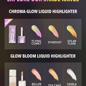 هایلایتر مایع Chroma-Glow Bloom با رنگ STARDUST شیگلم SHEGLAM