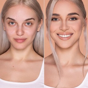 کرم پودر مخصوص پوست  رنگ  SHELL شیگلم SHEGLAM COMPLEXION PRO با پوشش مات و ماندگاری طولانی‌