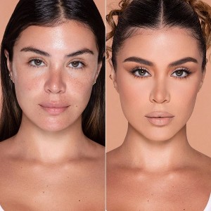 کرم پودر مخصوص پوست  رنگ PEACH شیگلم SHEGLAM COMPLEXION PRO با پوشش مات و ماندگاری طولانی‌